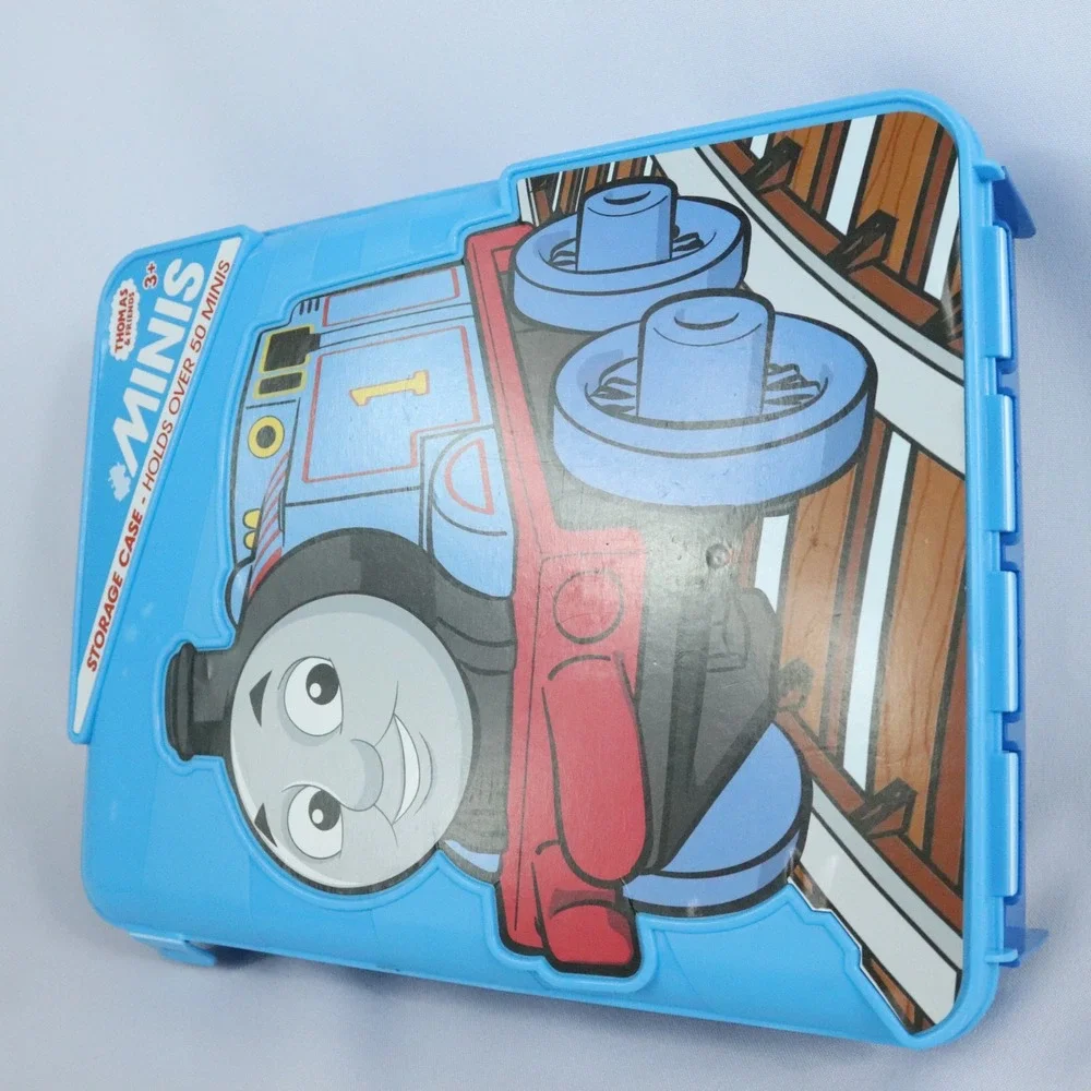 Thomas & Friends Blue Minis Storage Container Carry Case & Lot of 40 Mini Trains